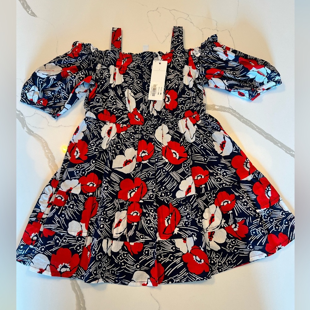Size 3T Janie and Jack NWT Navy Red Dress